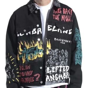 “Lifted Anchors Small Denim Jacket – Take Back The Night”
